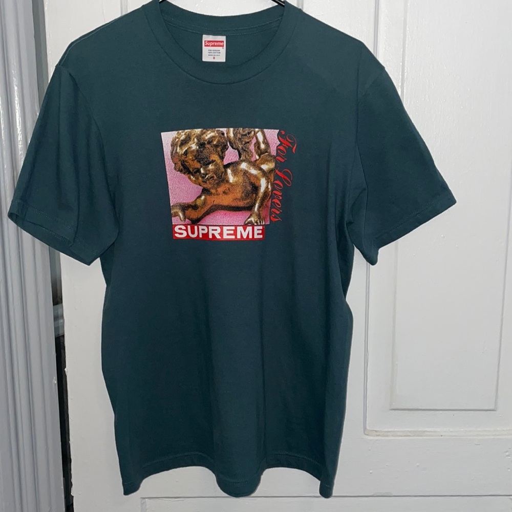 Supreme lovers tee dark teal